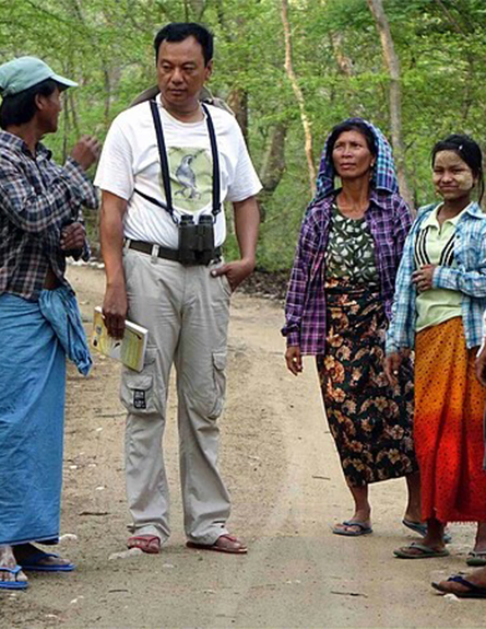 In Tawyagyi WS with villagers of Nga Ye