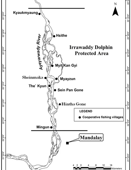 Map of cooperative fishing villages